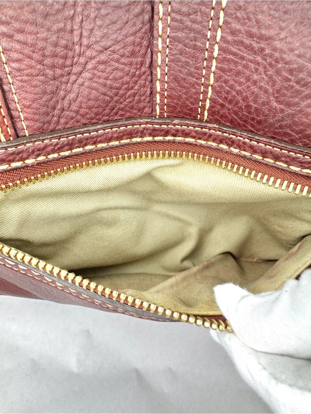 Coach Legacy Large Hamptons Miranda Rare Bordeaux Burgundy Leather Satchel Bag - Picture 12 of 15